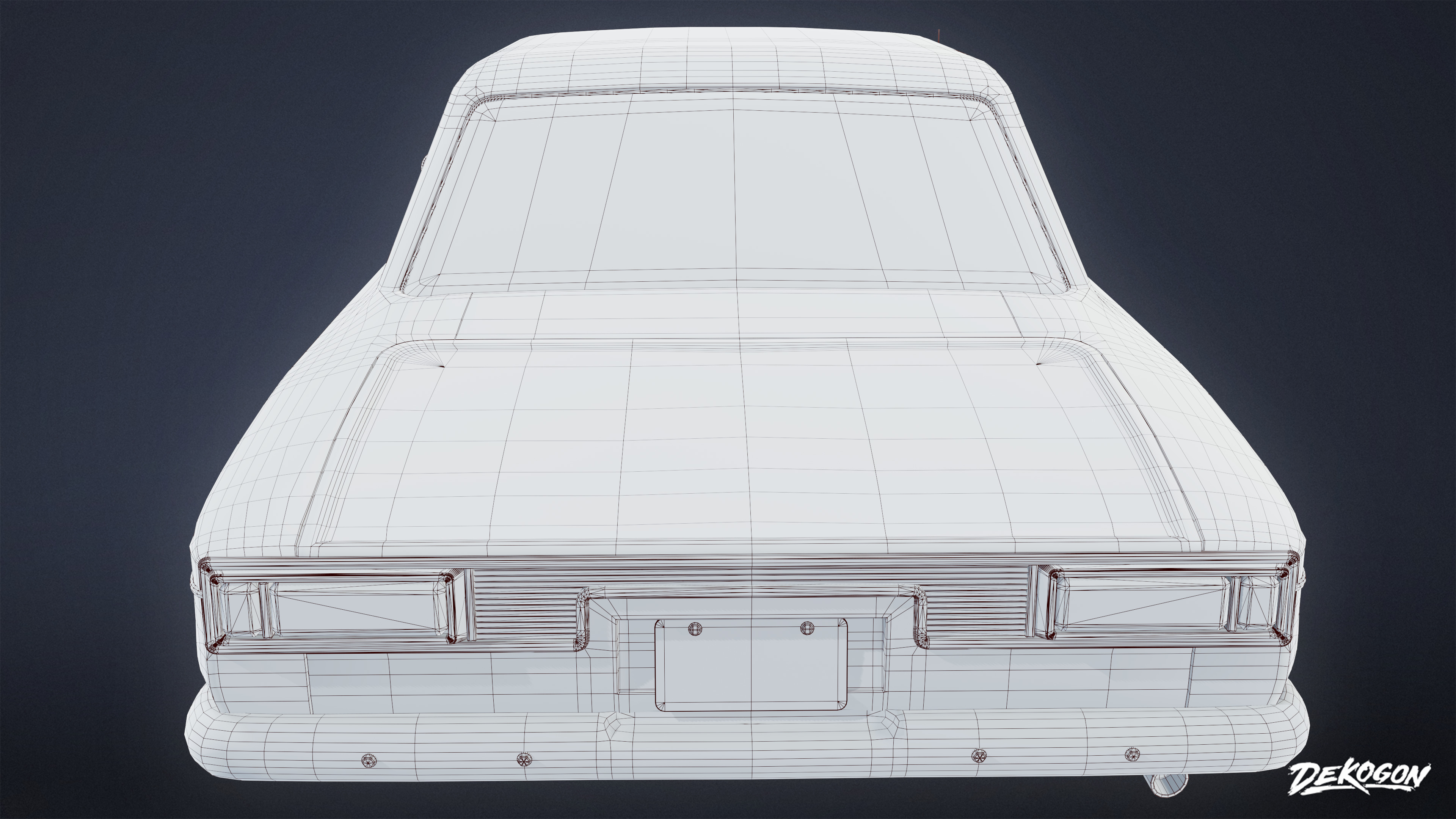 VEHICLES - Car 22 - LOW POLY Low-poly 3D model_8