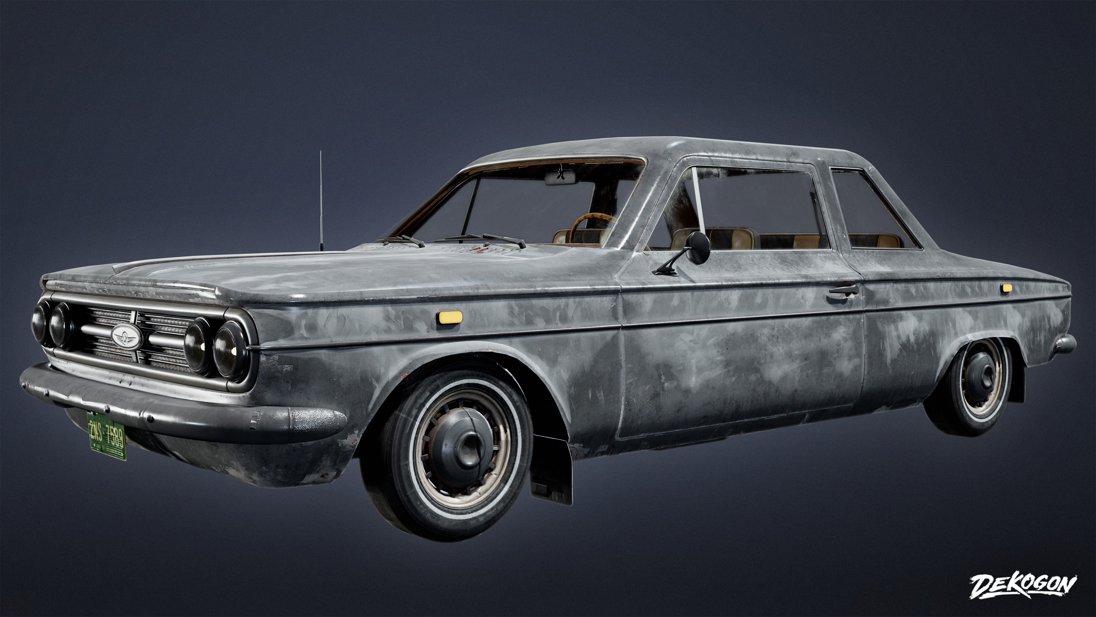 VEHICLES - Car 22 - LOW POLY Low-poly 3D model_1