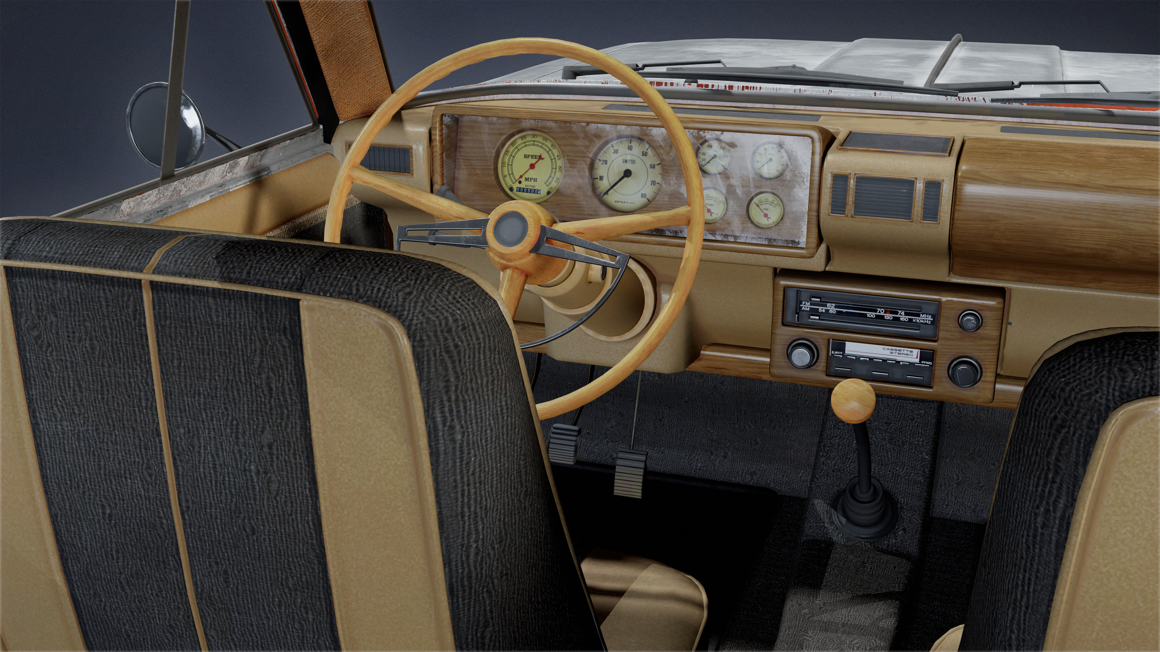 VEHICLES - Car 22 - LOW POLY Low-poly 3D model_6