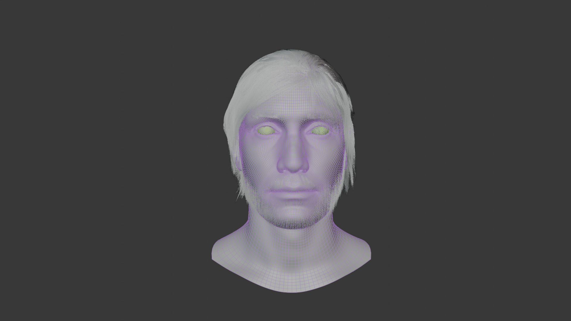 Male Head 3D model_23
