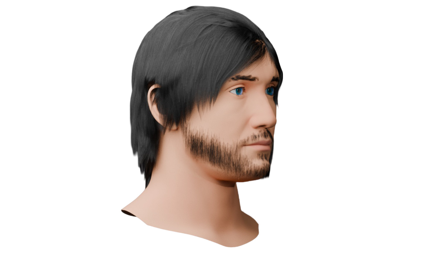 Male Head 3D model_33