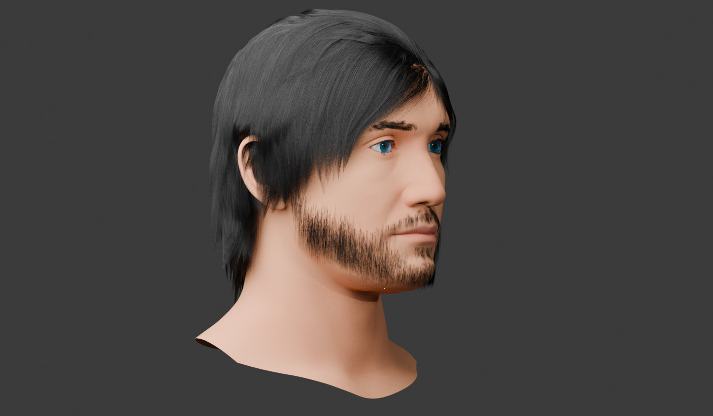 Male Head 3D model_28