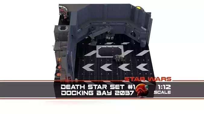 Set 1 - Death Star Docking bay 2037 1-12 scale Blackseries 