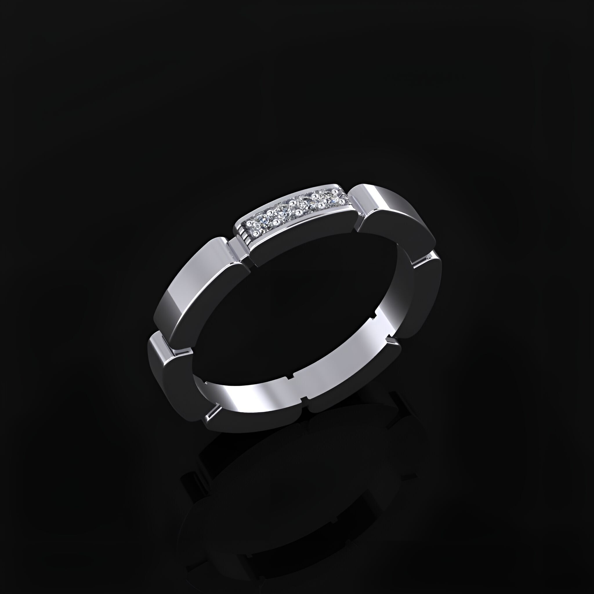 Wedding Bands 3D print model_3