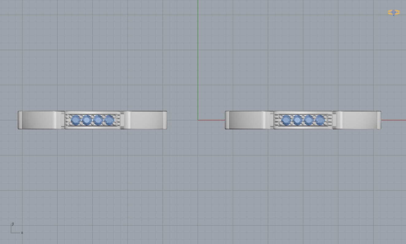 Wedding Bands 3D print model_7