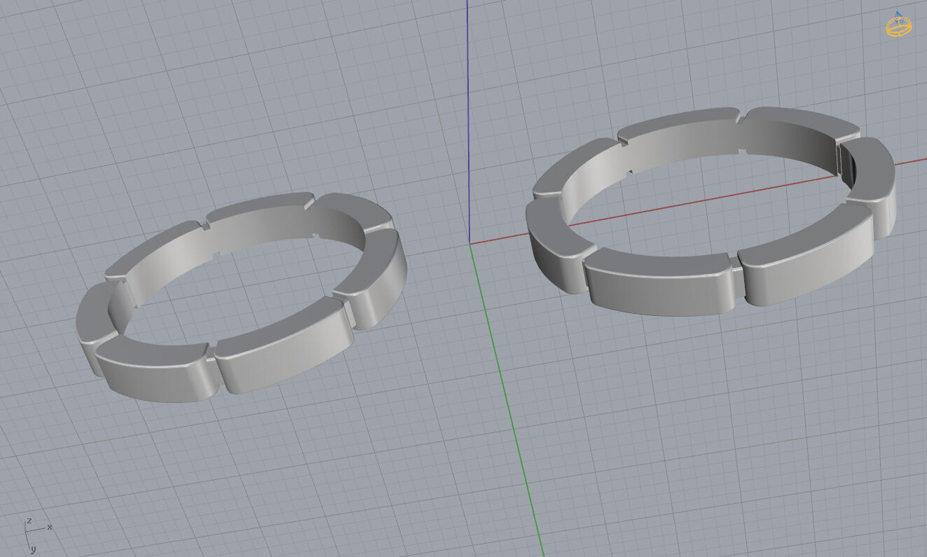 Wedding Bands 3D print model_11