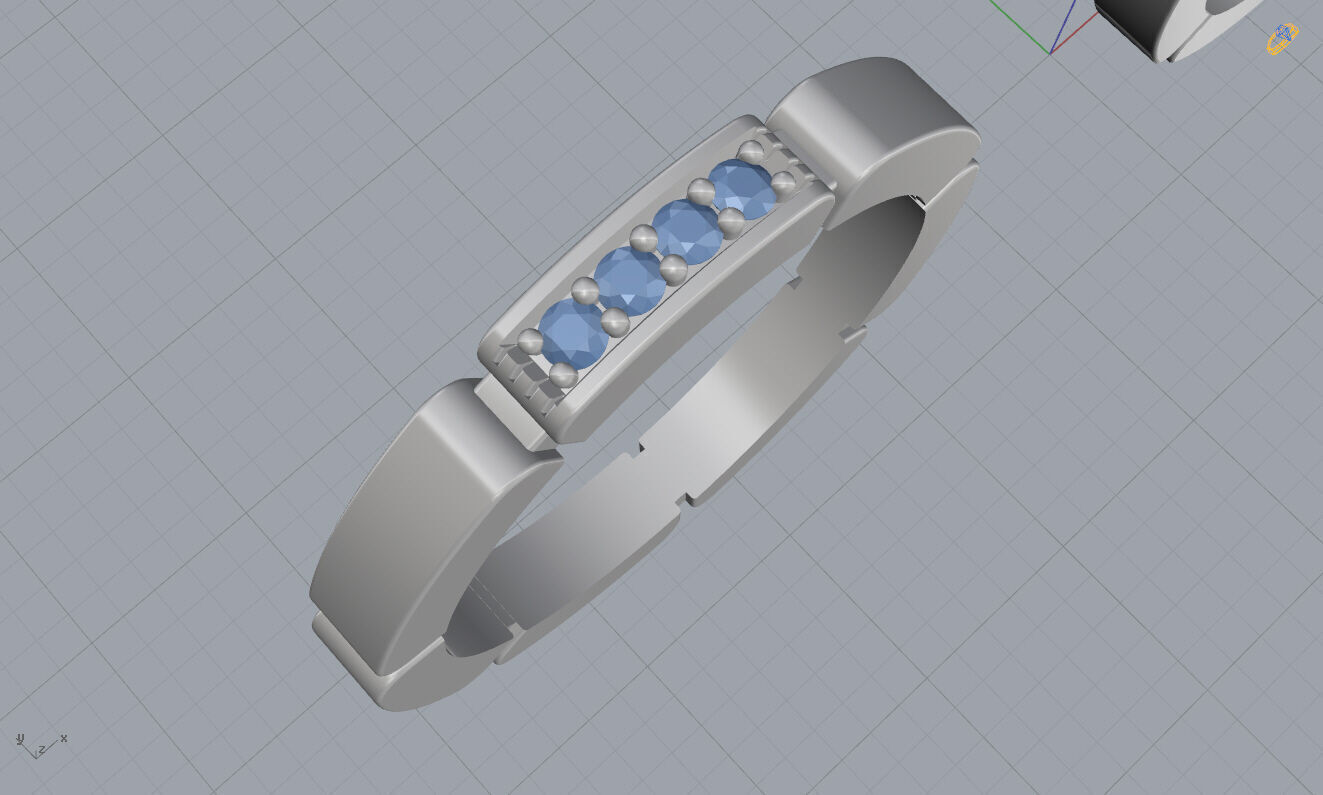 Wedding Bands 3D print model_12
