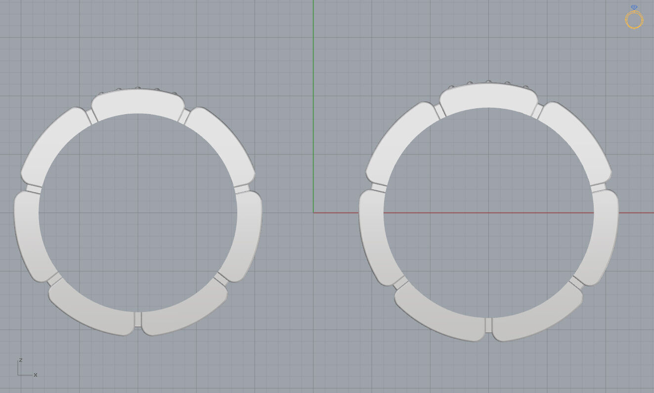 Wedding Bands 3D print model_8