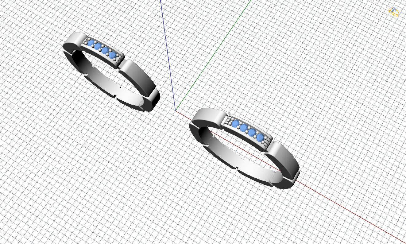 Wedding Bands 3D print model_13