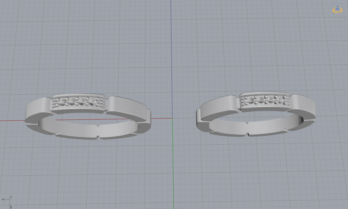 Wedding Bands 3D print model_14