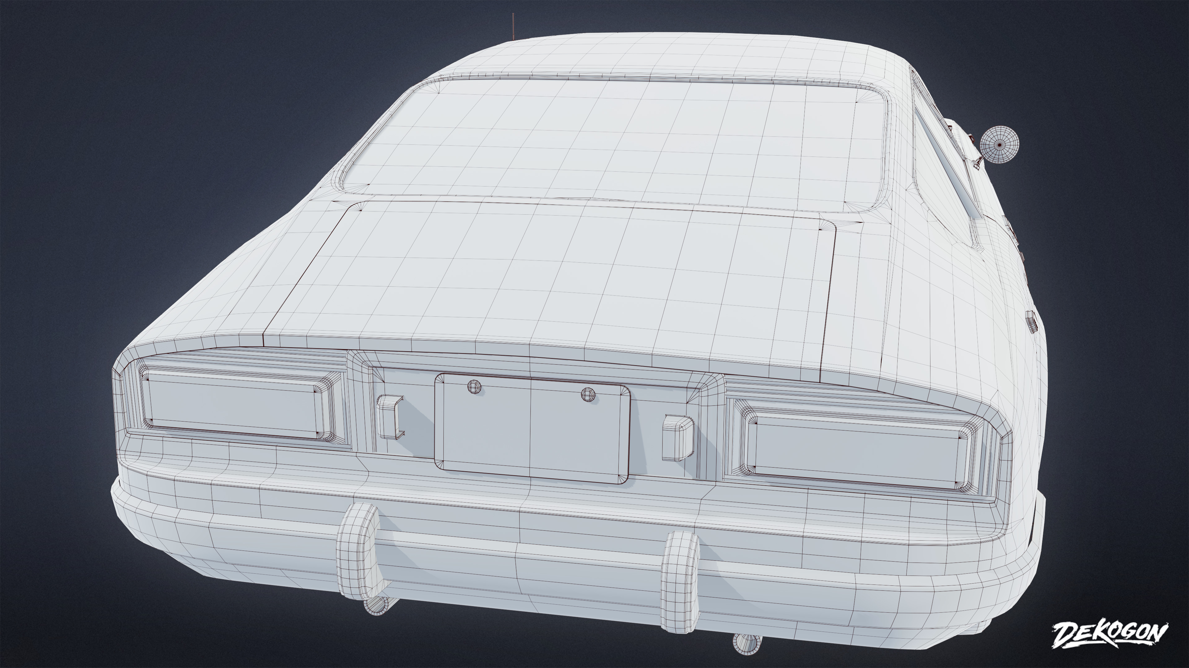 VEHICLES - Car 23 - LOW POLY Low-poly 3D model_8