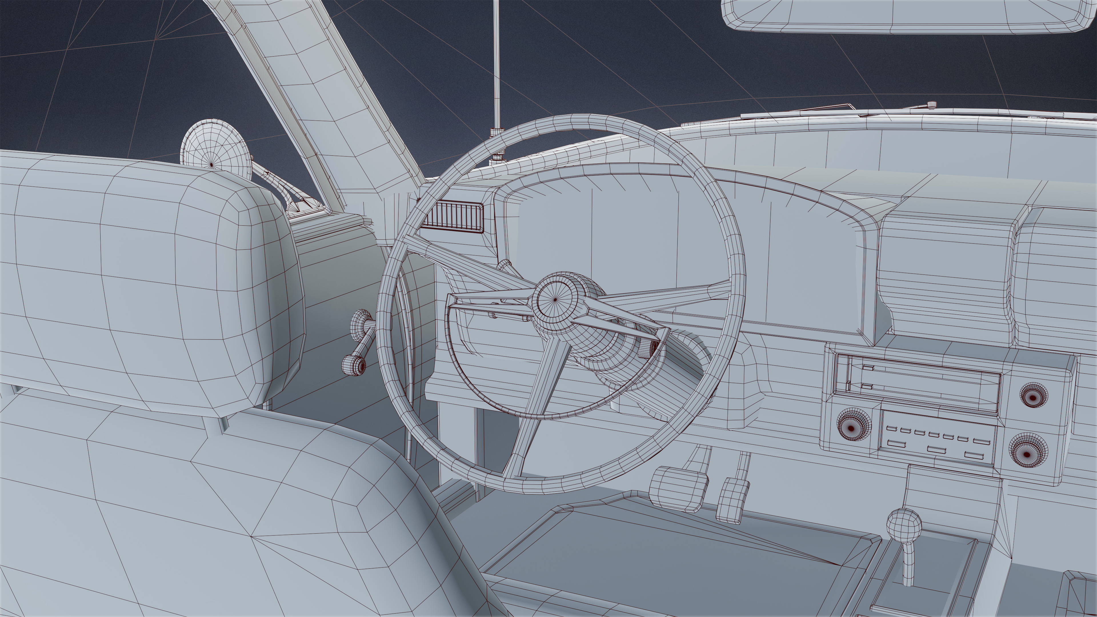 VEHICLES - Car 23 - LOW POLY Low-poly 3D model_7