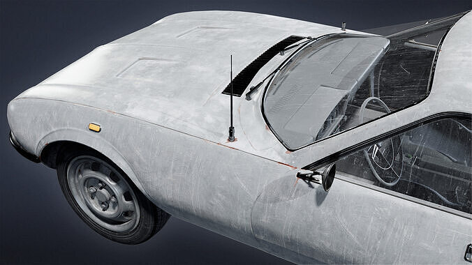 VEHICLES - Car 23 - LOW POLY Low-poly 3D model 6