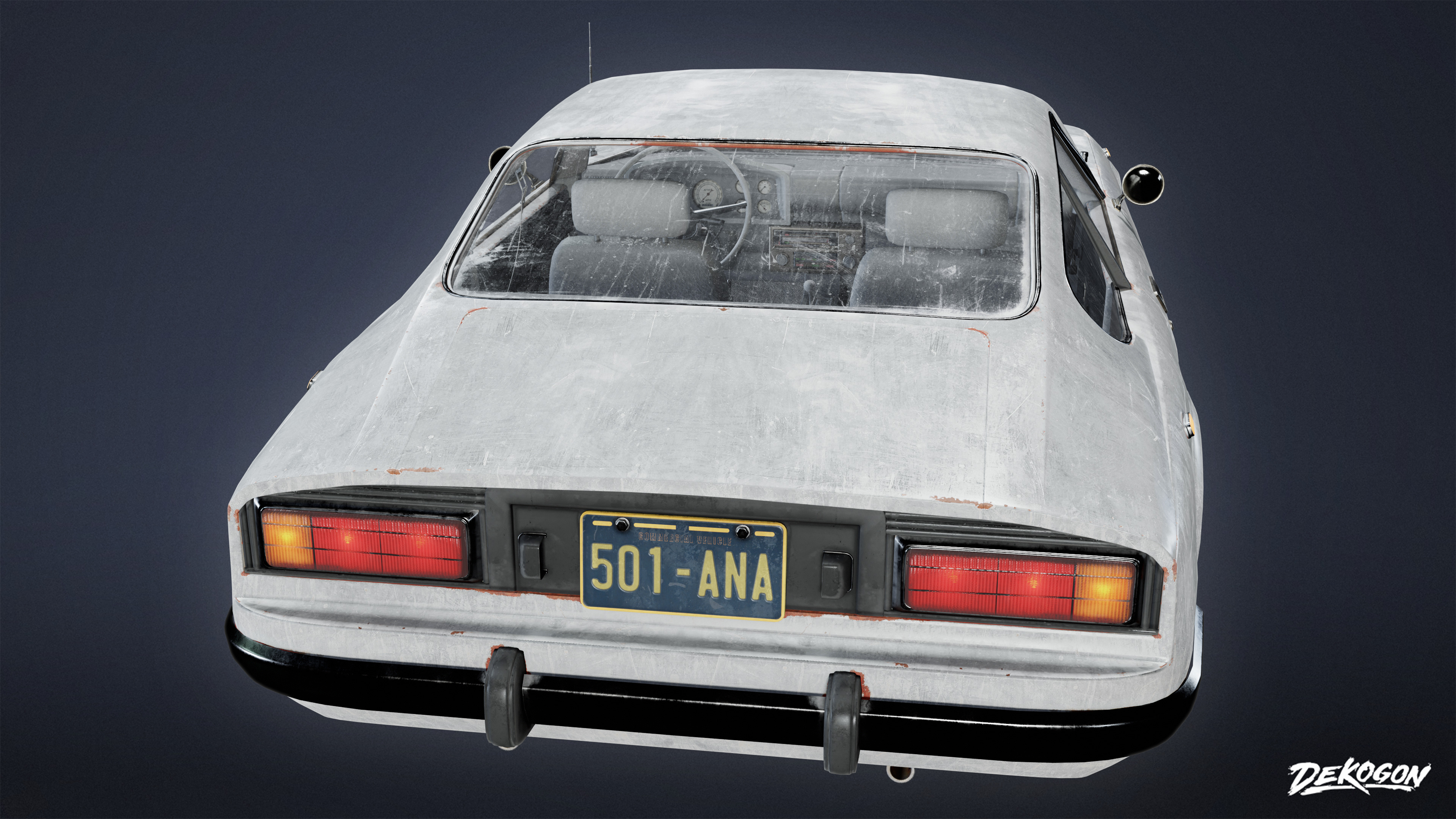 VEHICLES - Car 23 - LOW POLY Low-poly 3D model_4