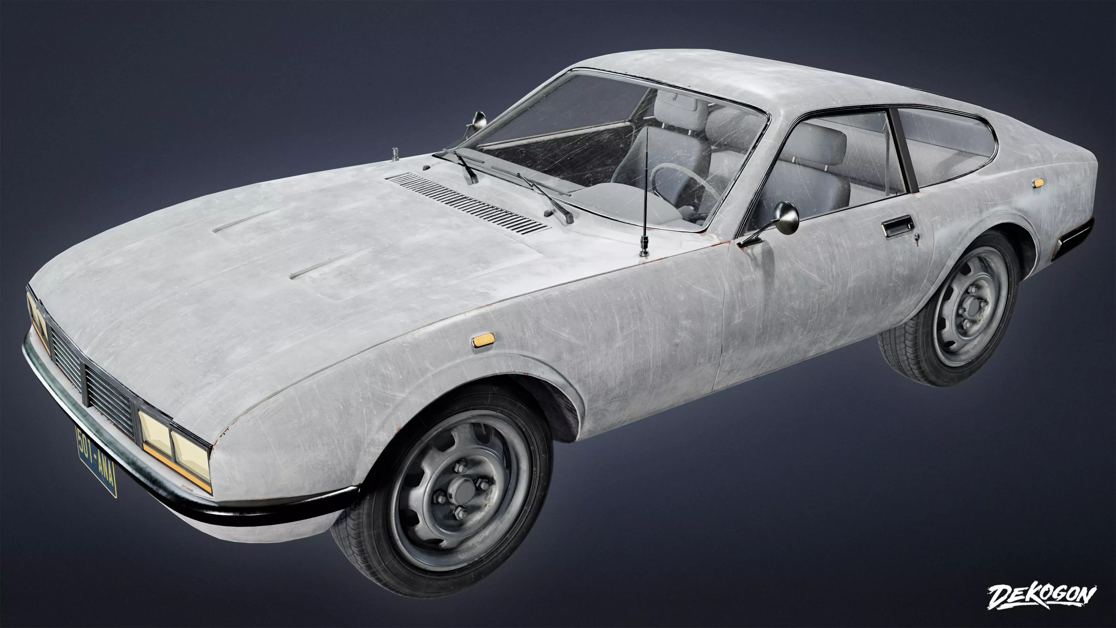 VEHICLES - Car 23 - LOW POLY Low-poly 3D model_0