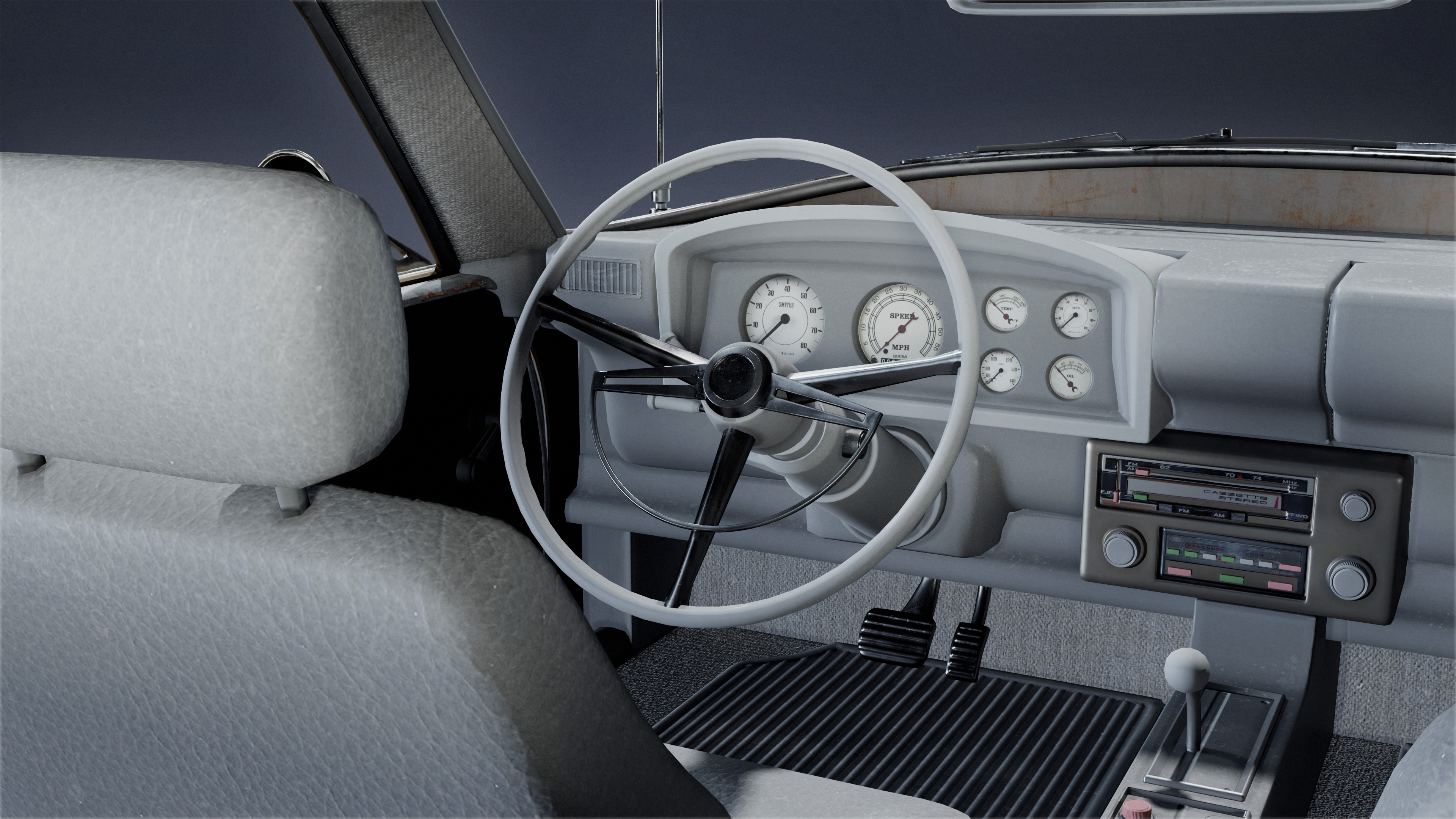 VEHICLES - Car 23 - LOW POLY Low-poly 3D model_6