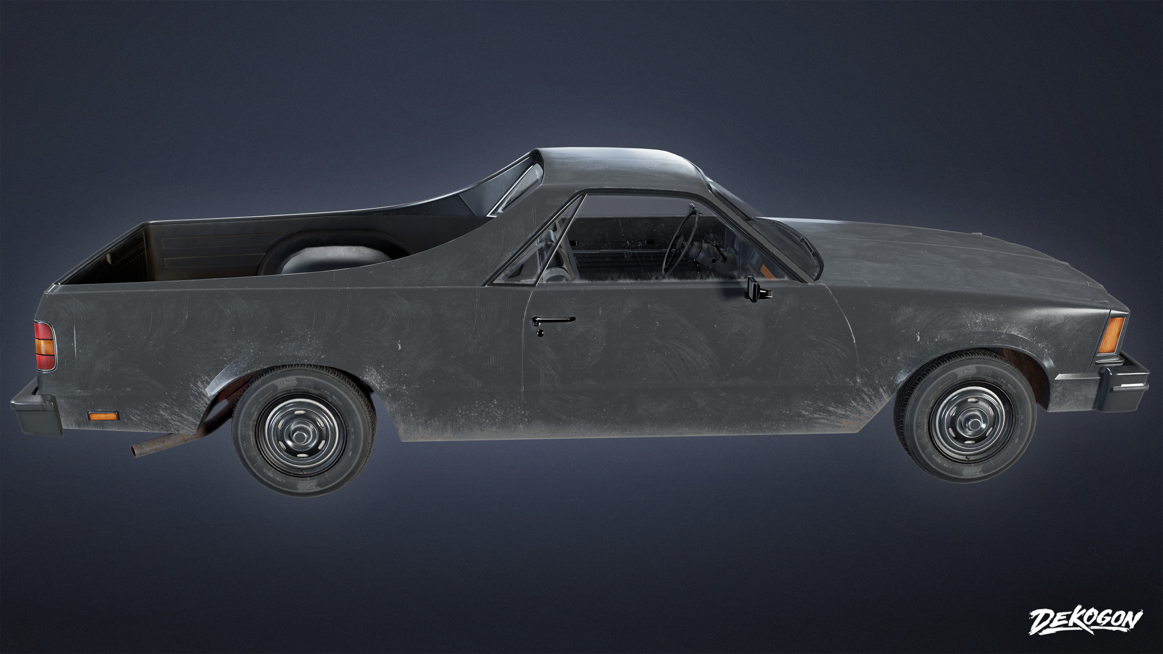 VEHICLES - Car 24 - LOW POLY Low-poly 3D model_3