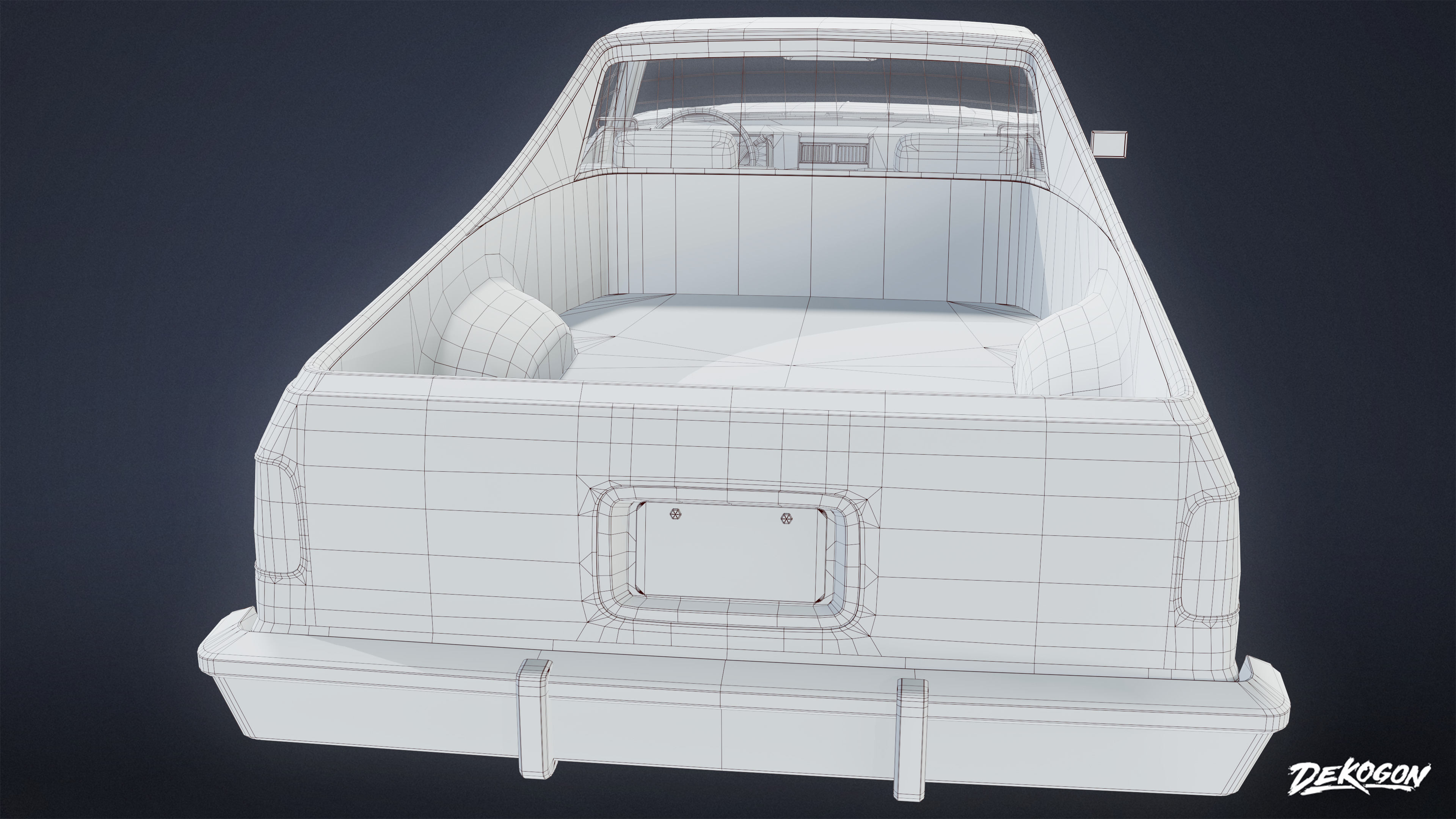 VEHICLES - Car 24 - LOW POLY Low-poly 3D model_8