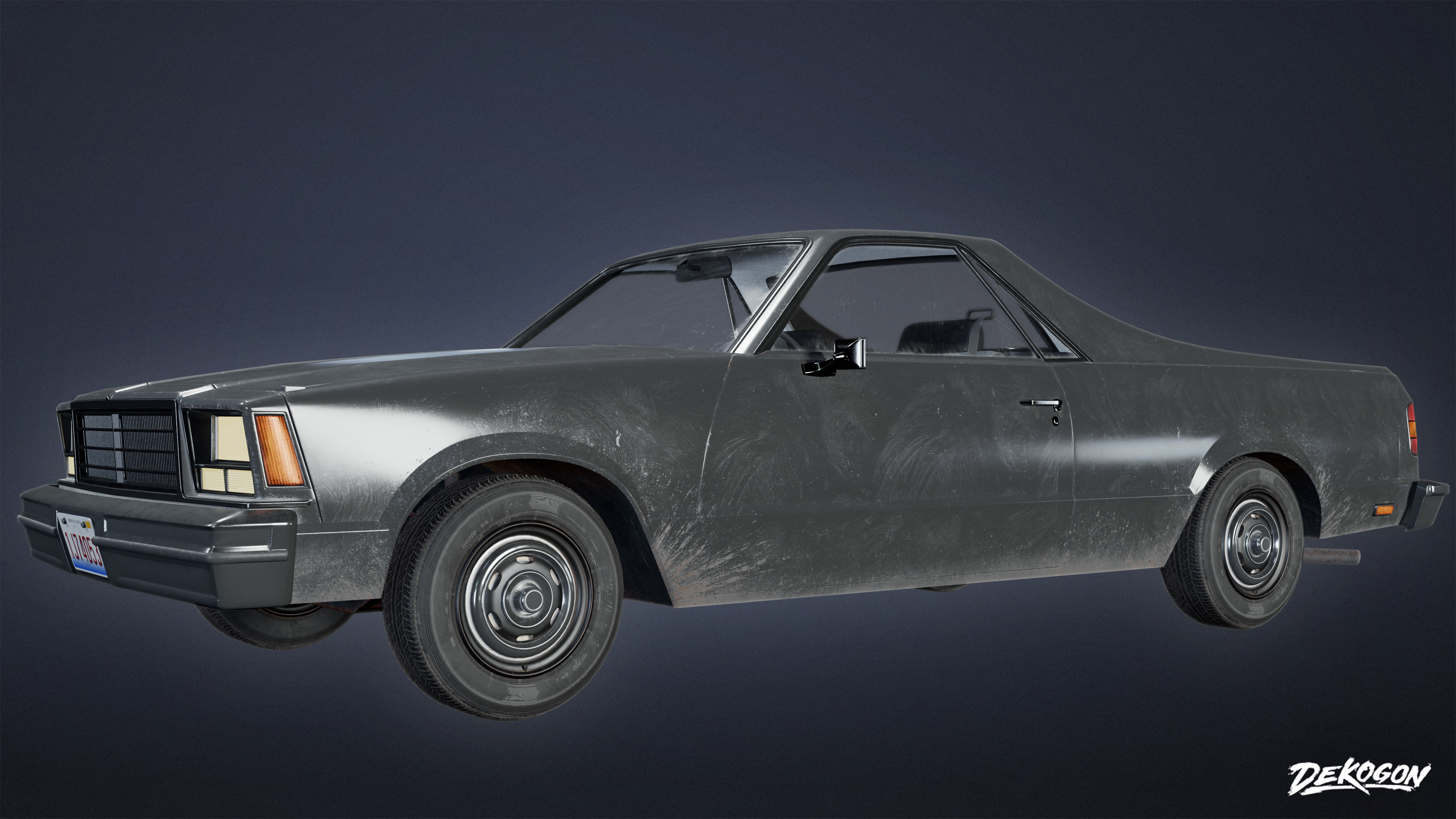 VEHICLES - Car 24 - LOW POLY Low-poly 3D model_1