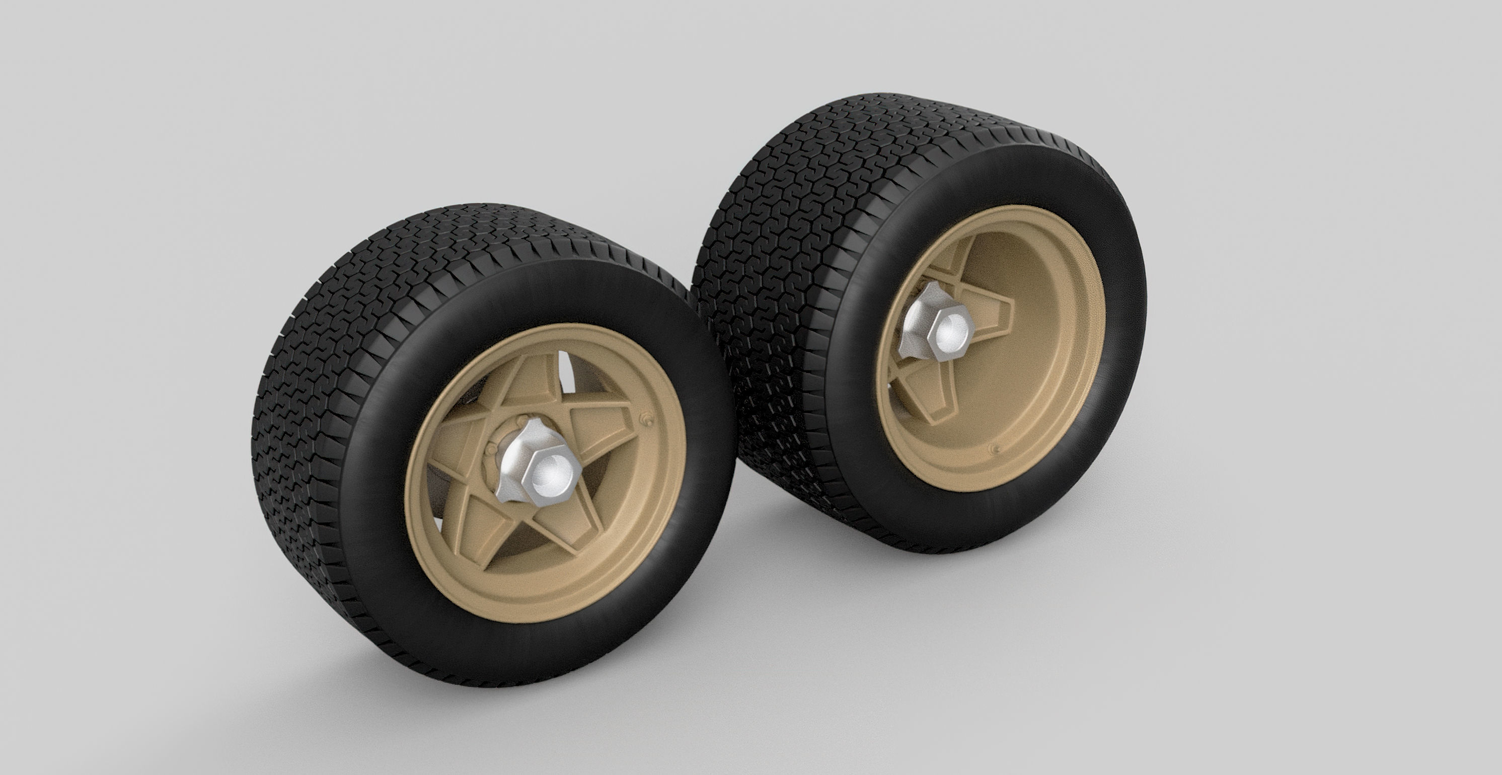 Ferrari 312 P Chassis Frame Undercarriage - Wheels Pack Bundle 3D Model Collection_19