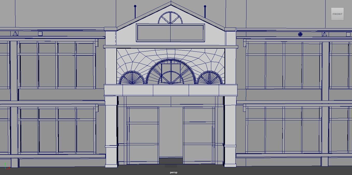 Squid Game Six Legged Pentathlon Game Level Low-poly 3D model_16