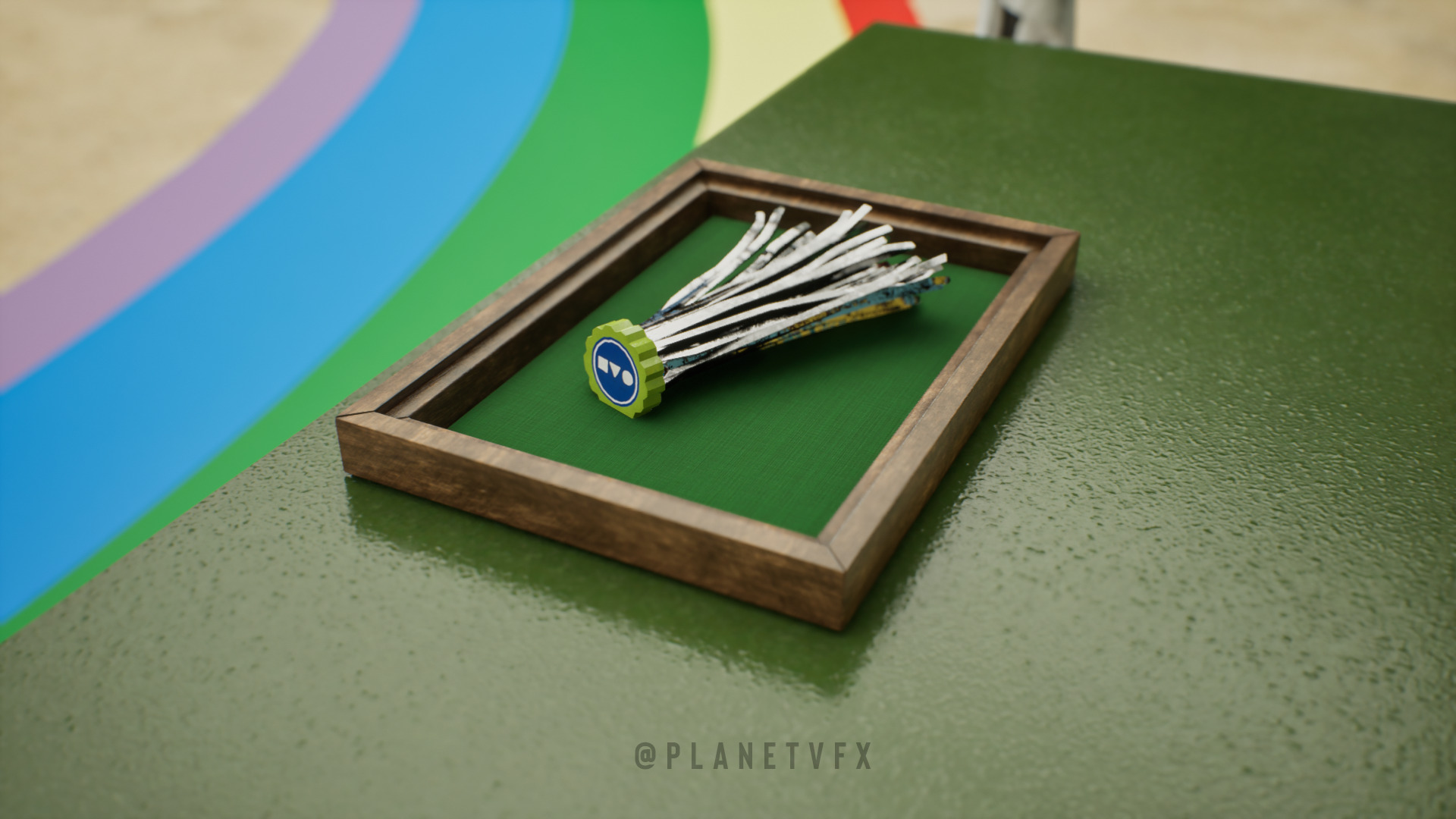 Squid Game Six Legged Pentathlon Game Level Low-poly 3D model_7