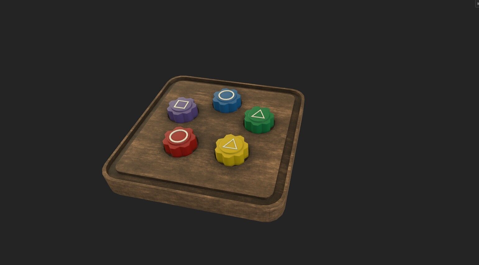 Squid Game Six Legged Pentathlon Game Level Low-poly 3D model_13