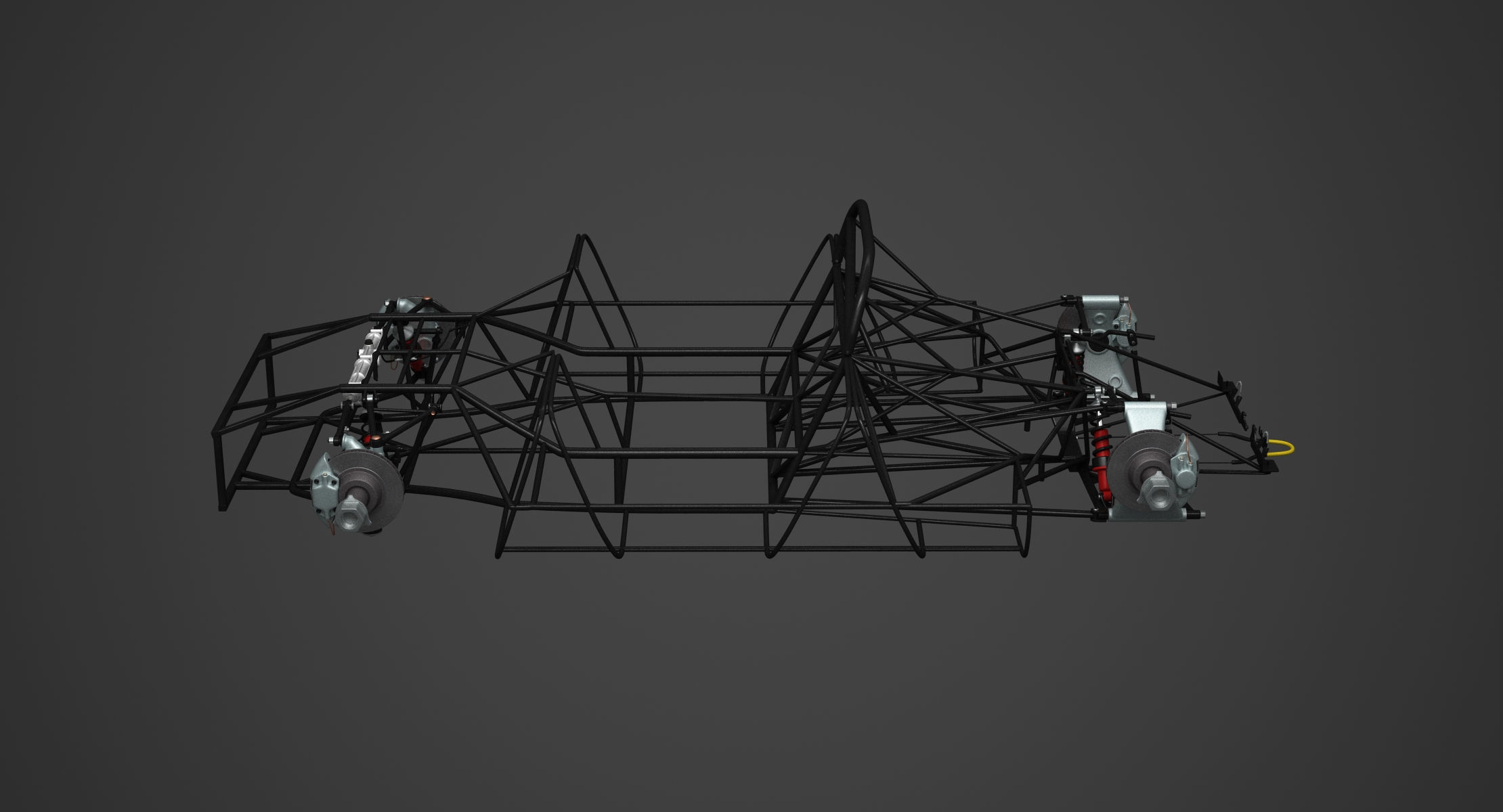Ferrari 312 P Chassis Frame Undercarriage - Engine Pack Bundle 3D Model Collection_14