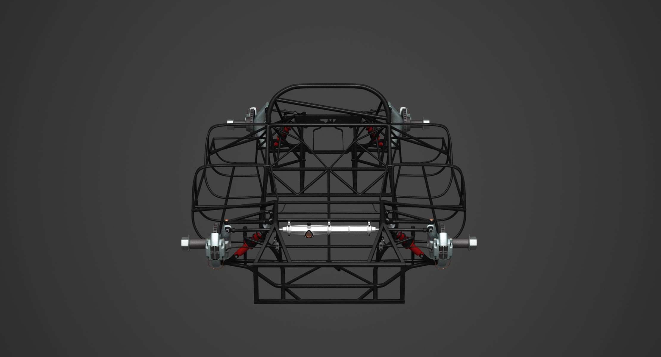 Ferrari 312 P Chassis Frame - Engine - Wheels Pack Bundle 3D Model Collection_6