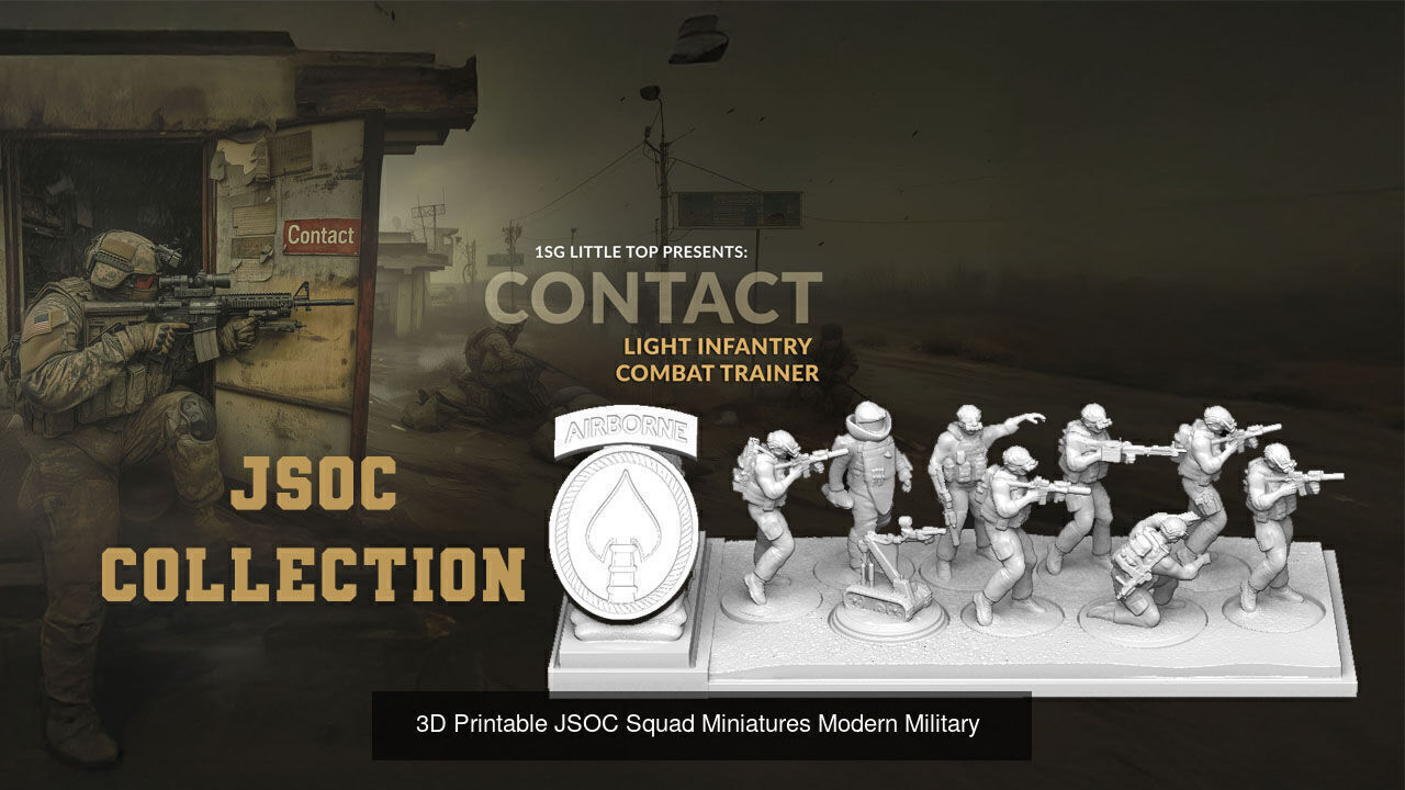 Complete Tactical Operations Miniature Bundle - 3D Printable Set 3D Model Collection_14