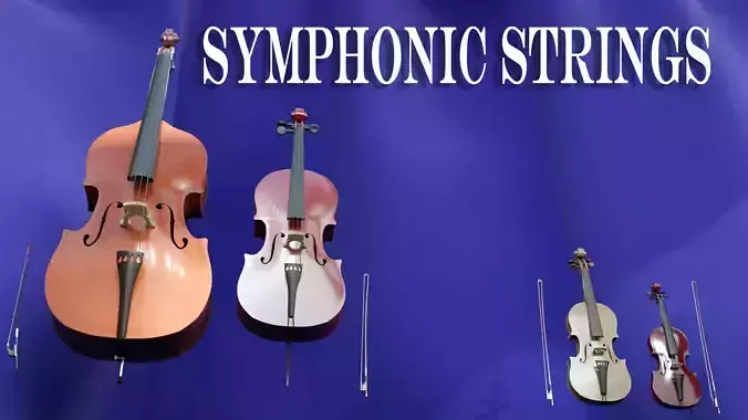Symphonic Strings SET Violine Viola Cello and Double Bass