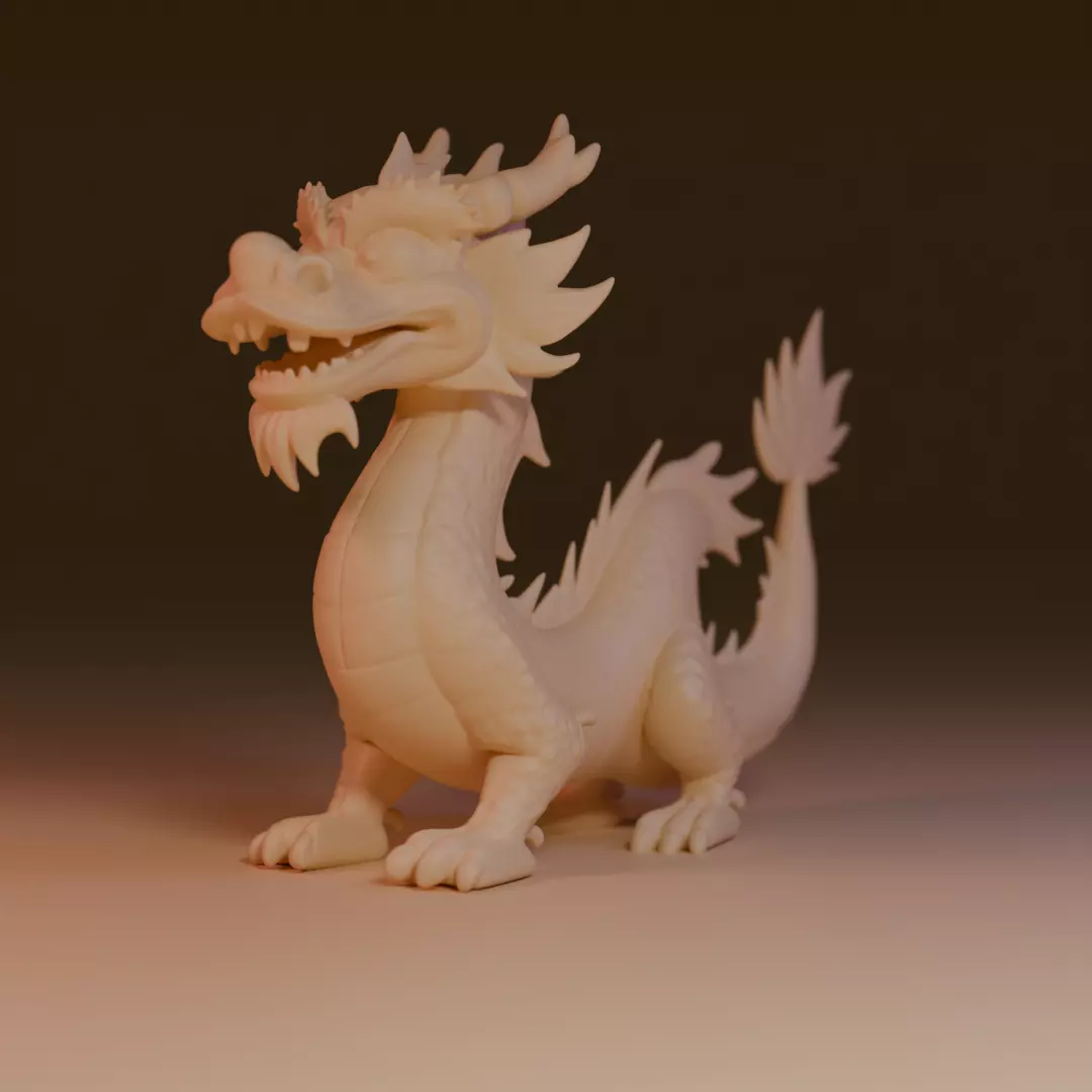 chinese dragon 3D print model_0