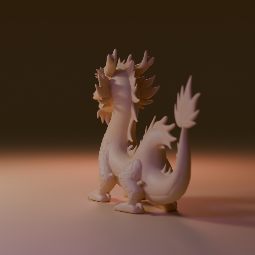 chinese dragon 3D print model_3