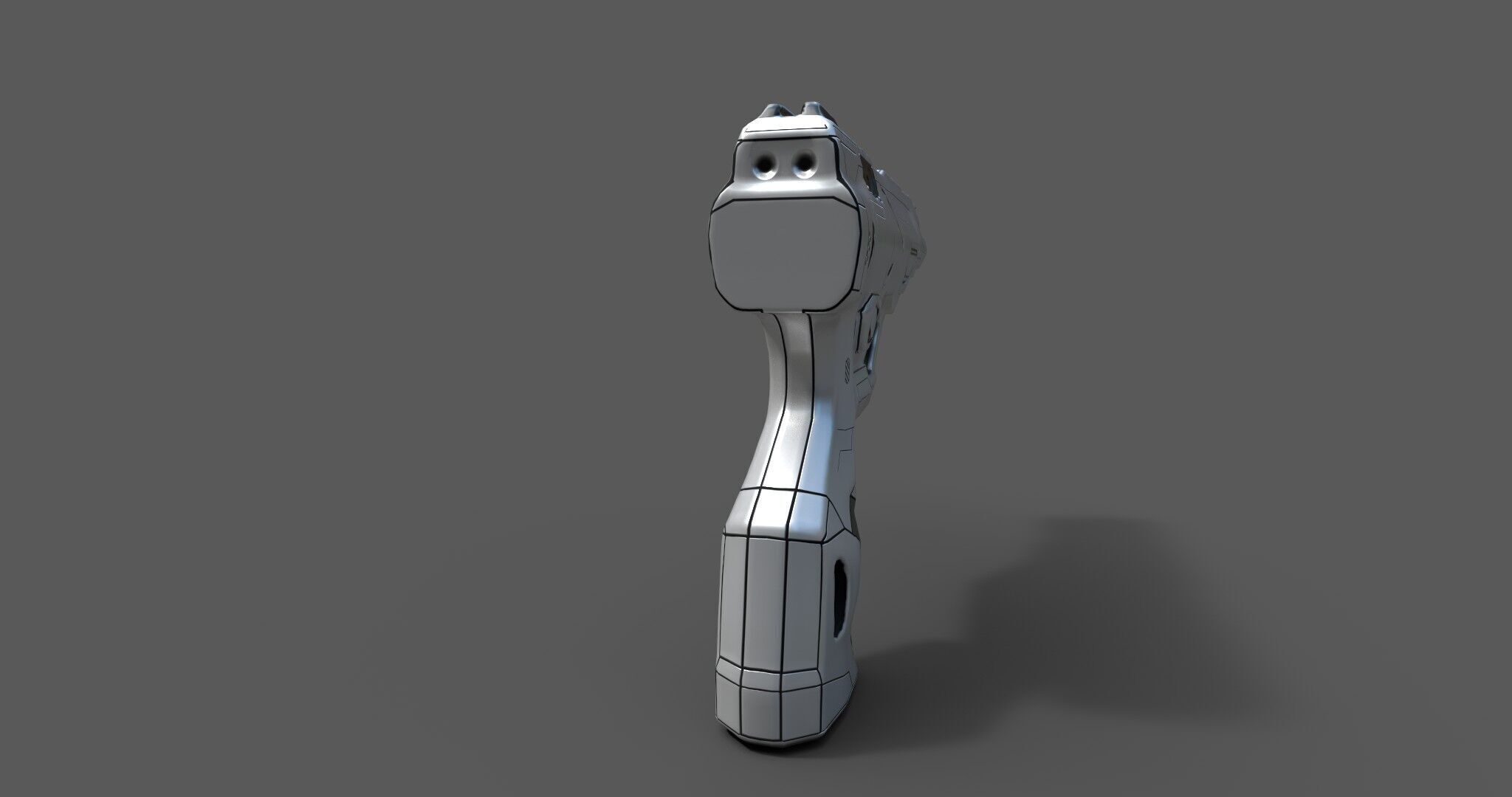 Futuristic Sci-Fi Pistol - Free 3D Model Free 3D model_27