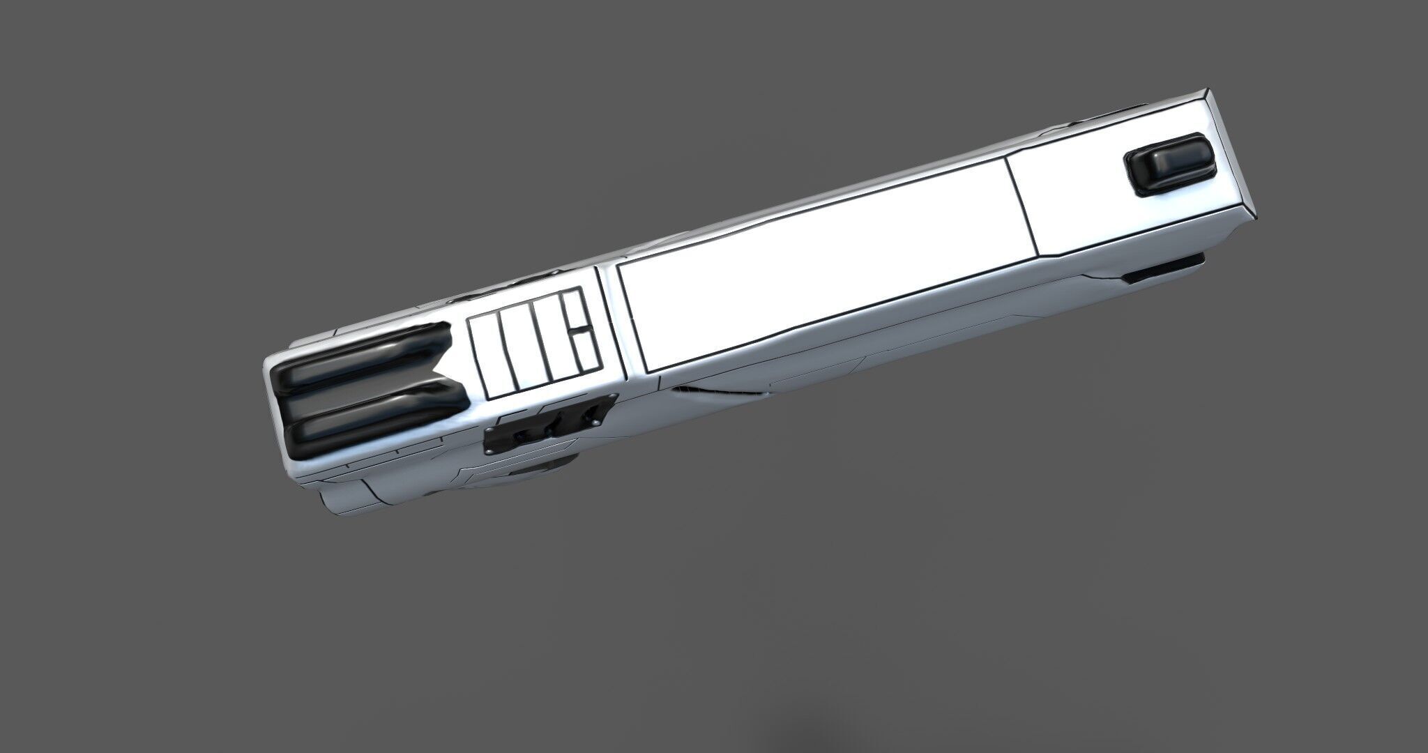 Futuristic Sci-Fi Pistol - Free 3D Model Free 3D model_10