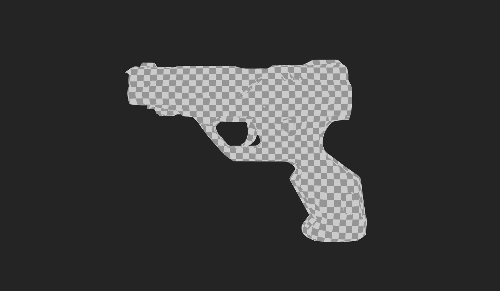 Futuristic Sci-Fi Pistol - Free 3D Model Free 3D model_16
