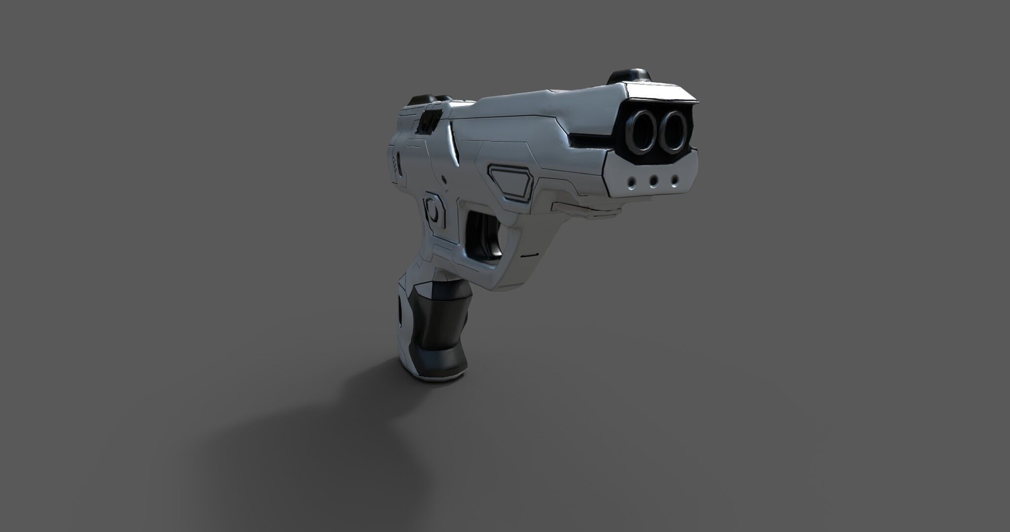 Futuristic Sci-Fi Pistol - Free 3D Model Free 3D model_30
