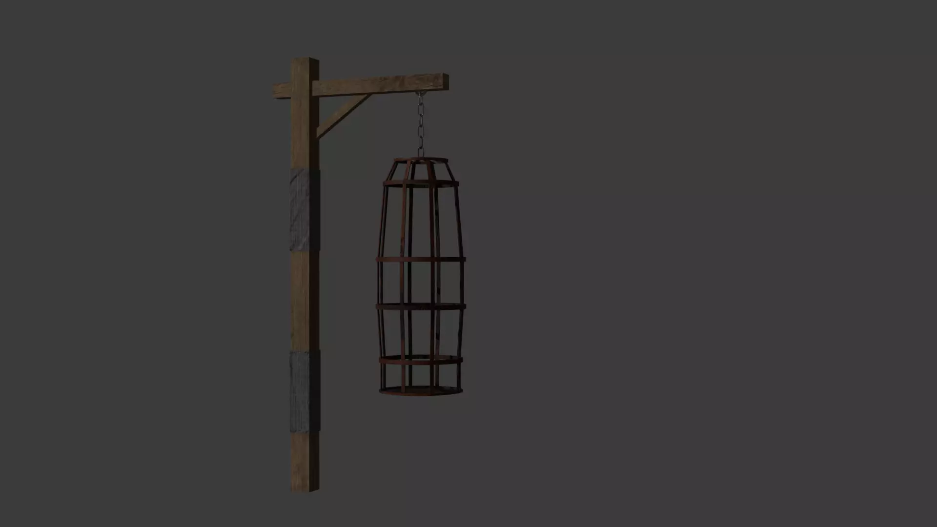 Hanging cage 3D model_0