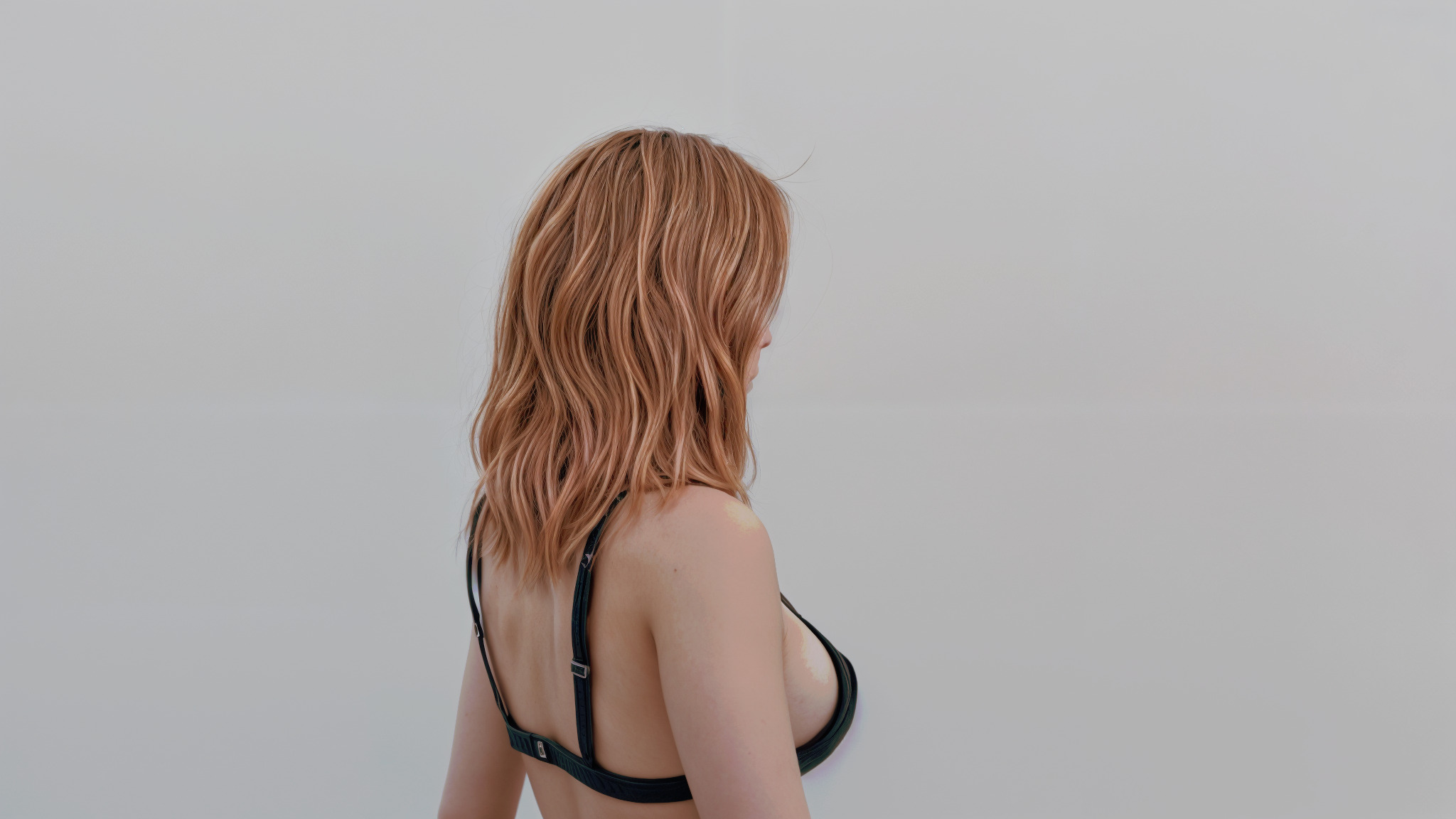 Valentina - Redhead Female 3D Model Low-poly 3D model_3