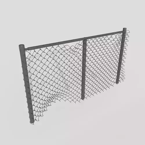 damaged chainlink fence