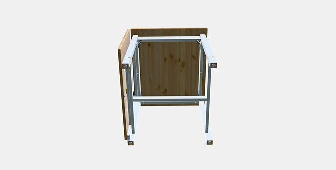 PINNTORP Gateleg table 3D model 6