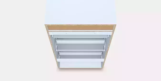 BRUSALI Shoe cabinet with 3 compartments