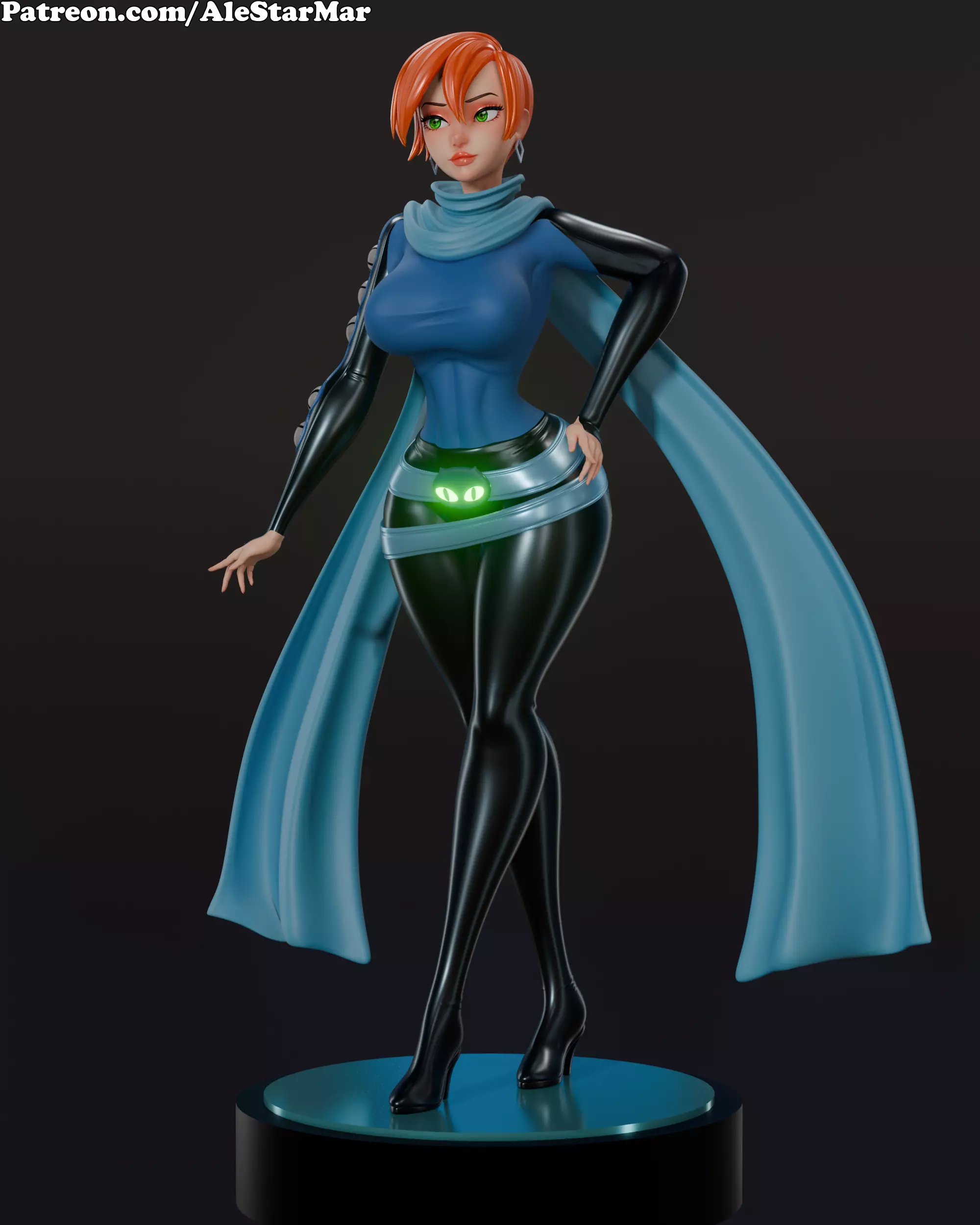 Gwendolyn - Blender Posed Model  3D model_0