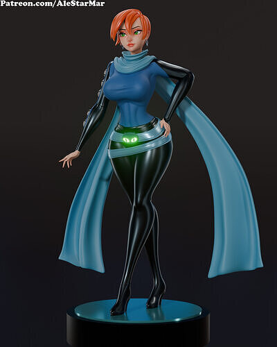 Gwendolyn - Blender Posed Model  3D model
