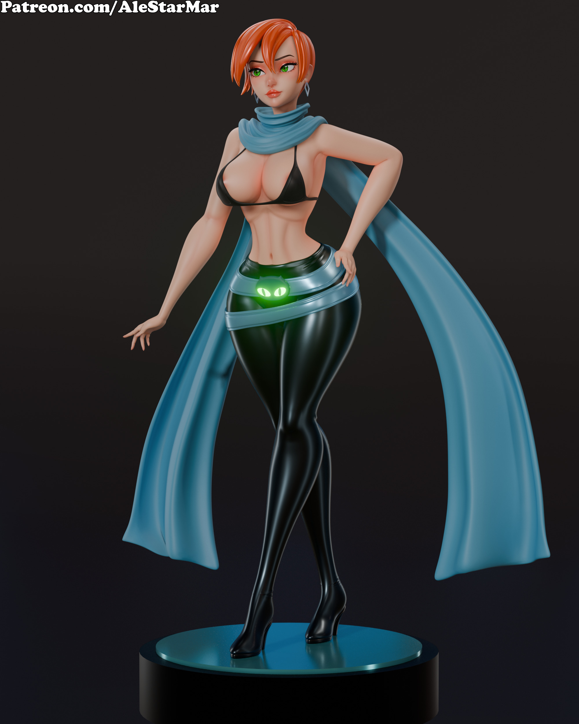 Gwendolyn - Blender Posed Model  3D model_2