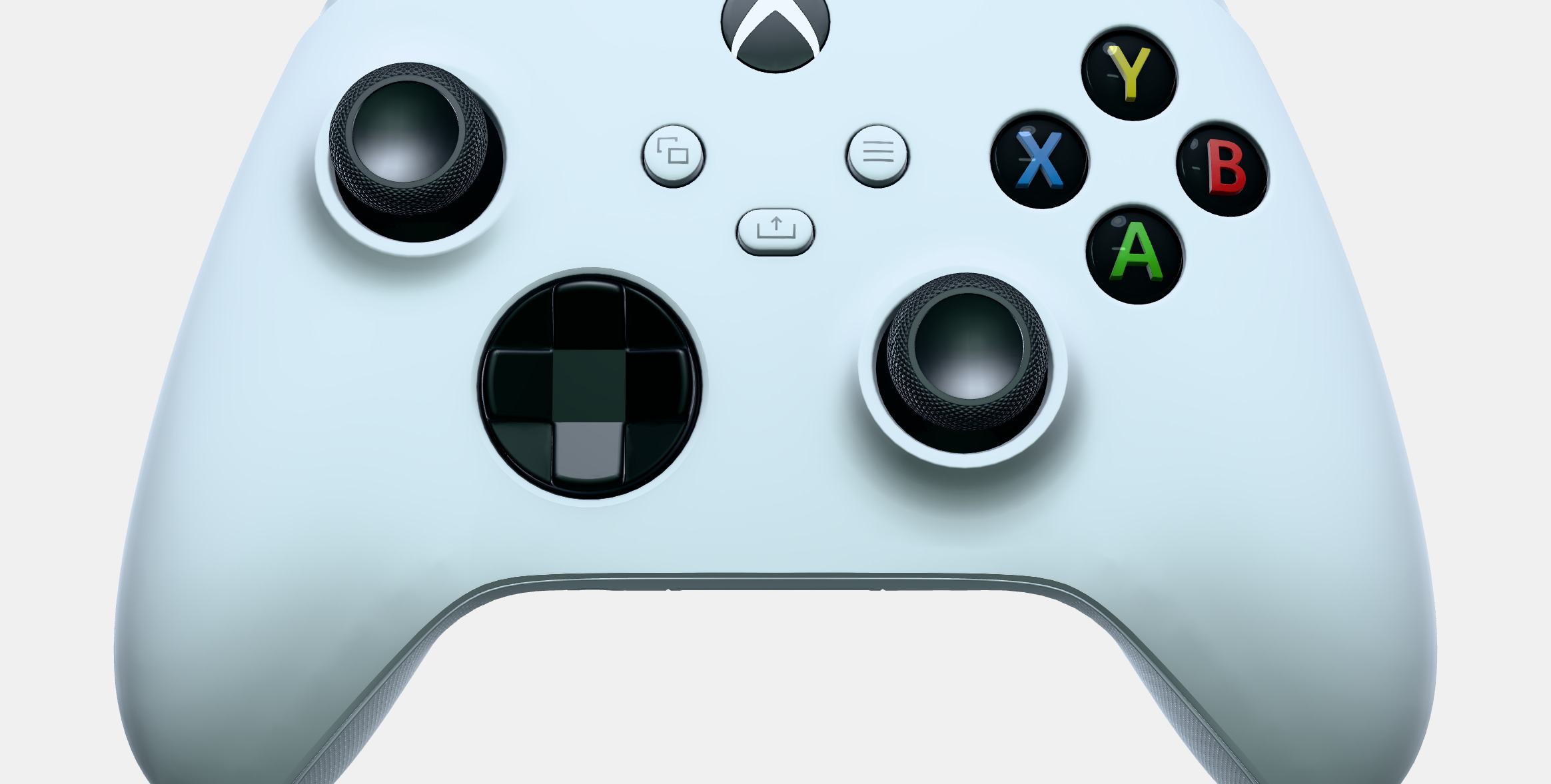 Xbox Wireless Controller Robot White 3D model_13