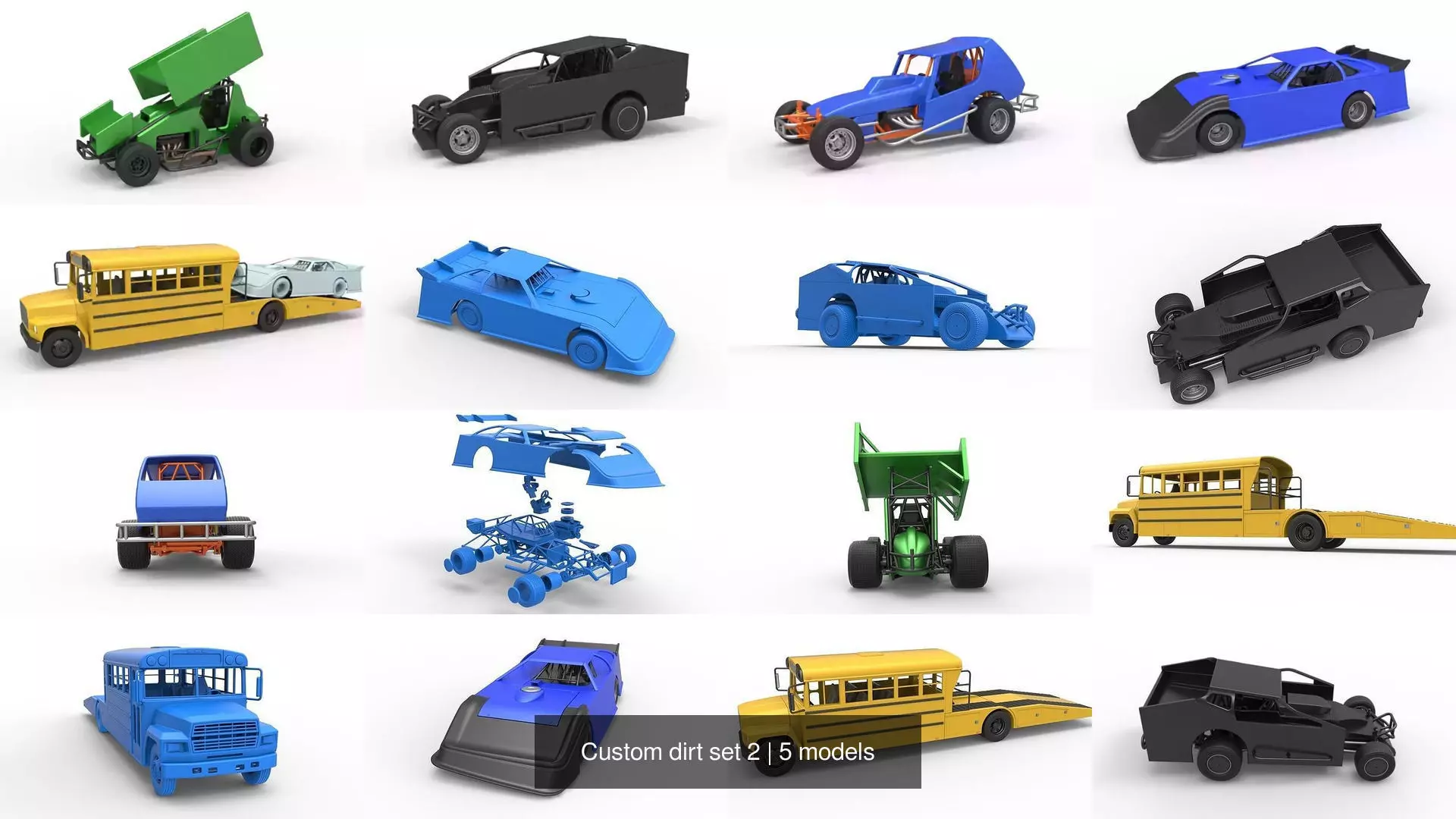 Custom dirt set 2 3D Model Collection_0