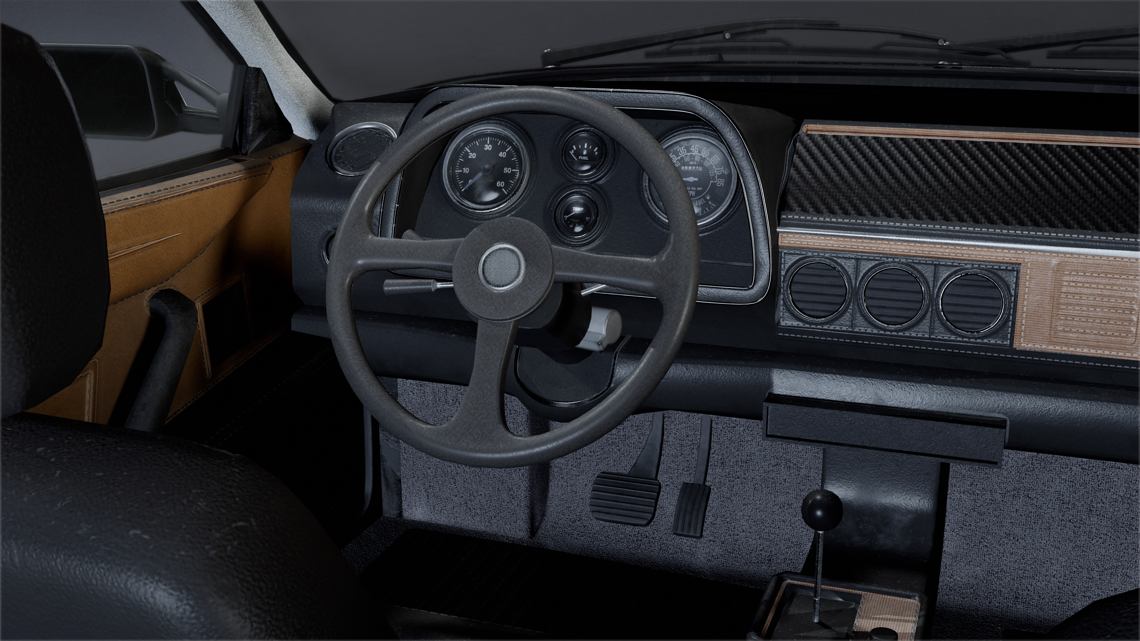 VEHICLES - Car 47 - LOW POLY Low-poly 3D model_6