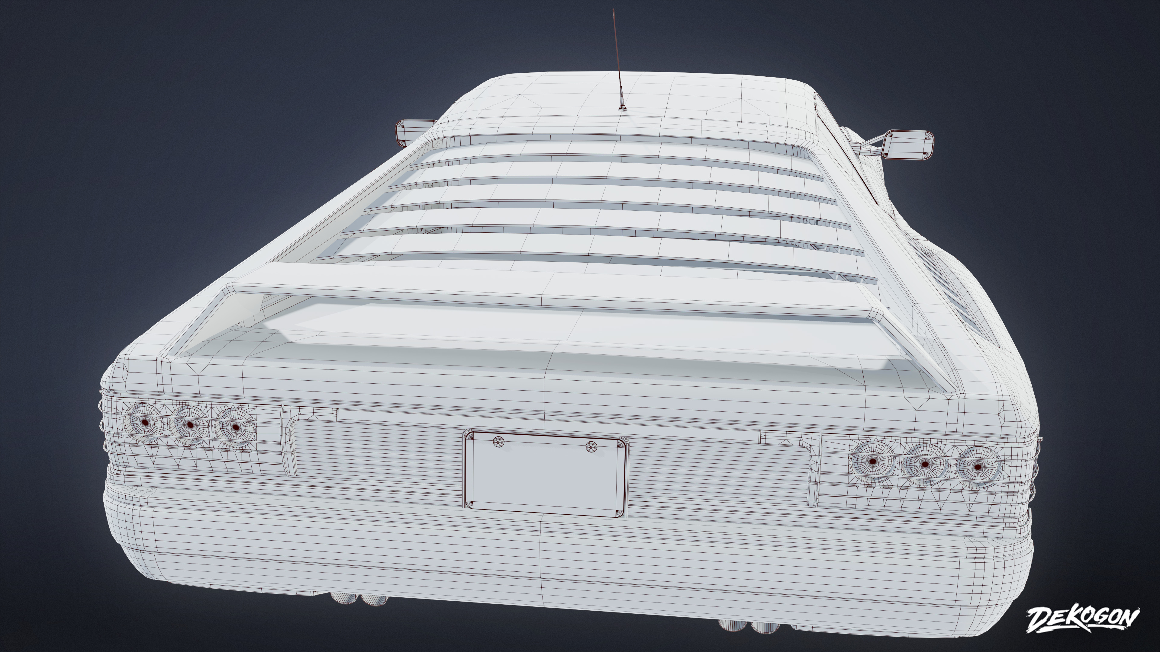 VEHICLES - Car 47 - LOW POLY Low-poly 3D model_8