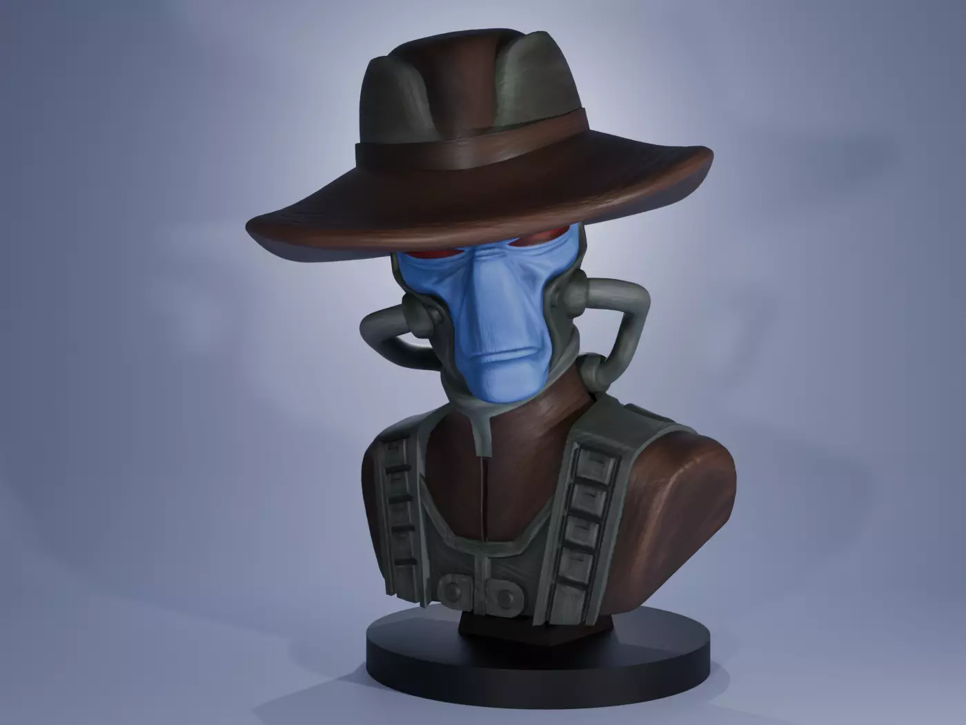 Cad Bane Bust Statue - Star Wars The Clone Wars  3D print model_0